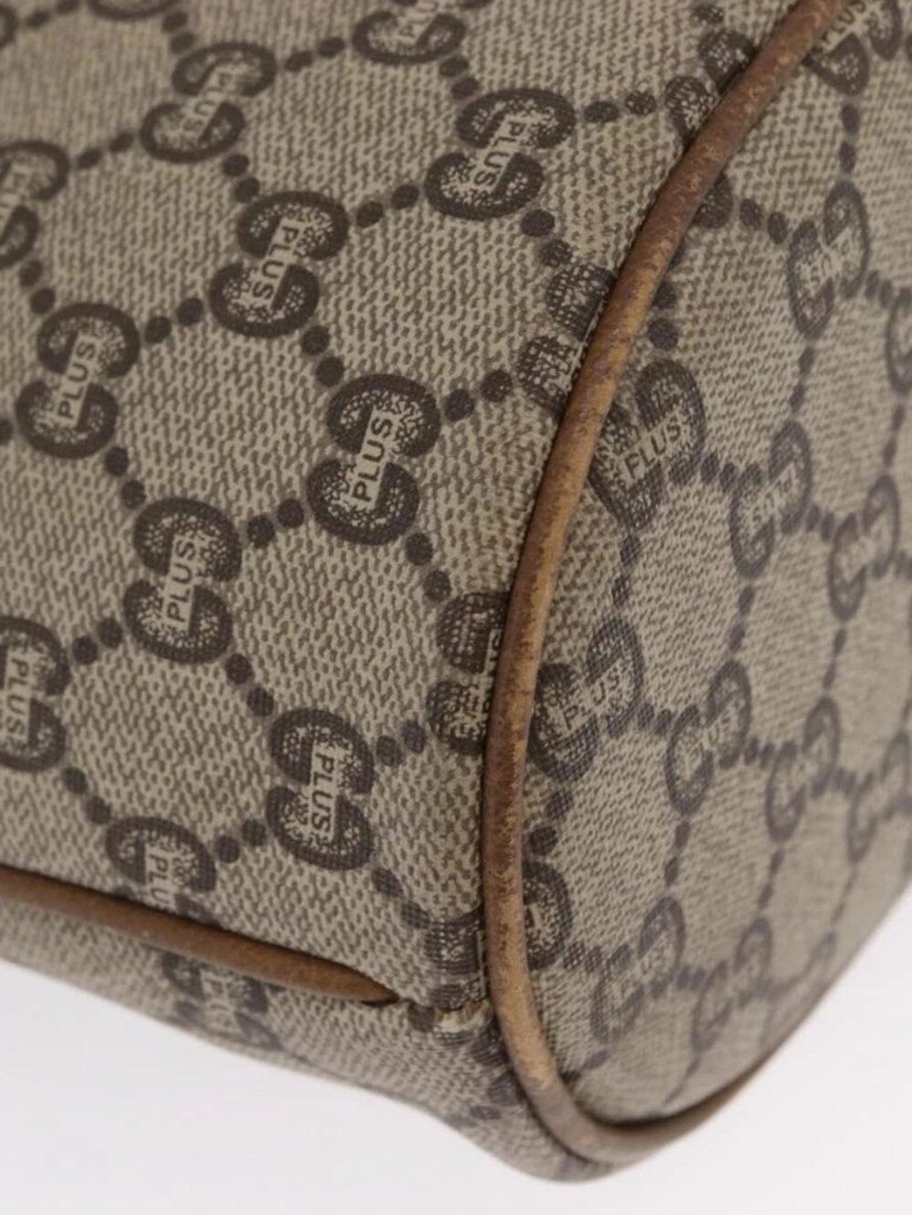 GUCCI GG Plus Supreme Shoulder Bag PVC Beige Gold Auth ka2009 - Picture 11 of 16